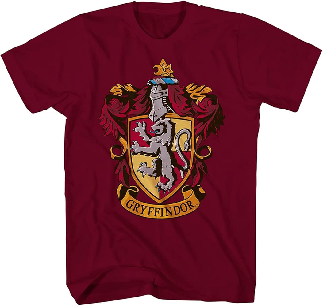 Harry Potter Boys Hogwarts T-Shirt - Hogwarts Gryffindor Hufflepuff Ravenclaw Slytherin Wizardry Shirt