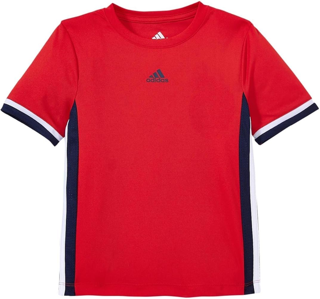 adidas Baby Boys' Clima Soccer Top, Red/White, 4T