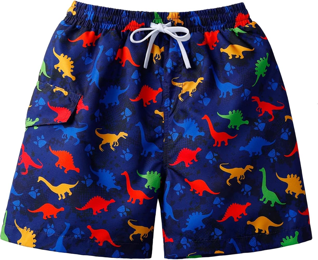 TFJH E Teen Boys Swim Trunk UPF 50+ Beach Swimwear Boardshort Quick Dry Bathing Suit 5-14Y