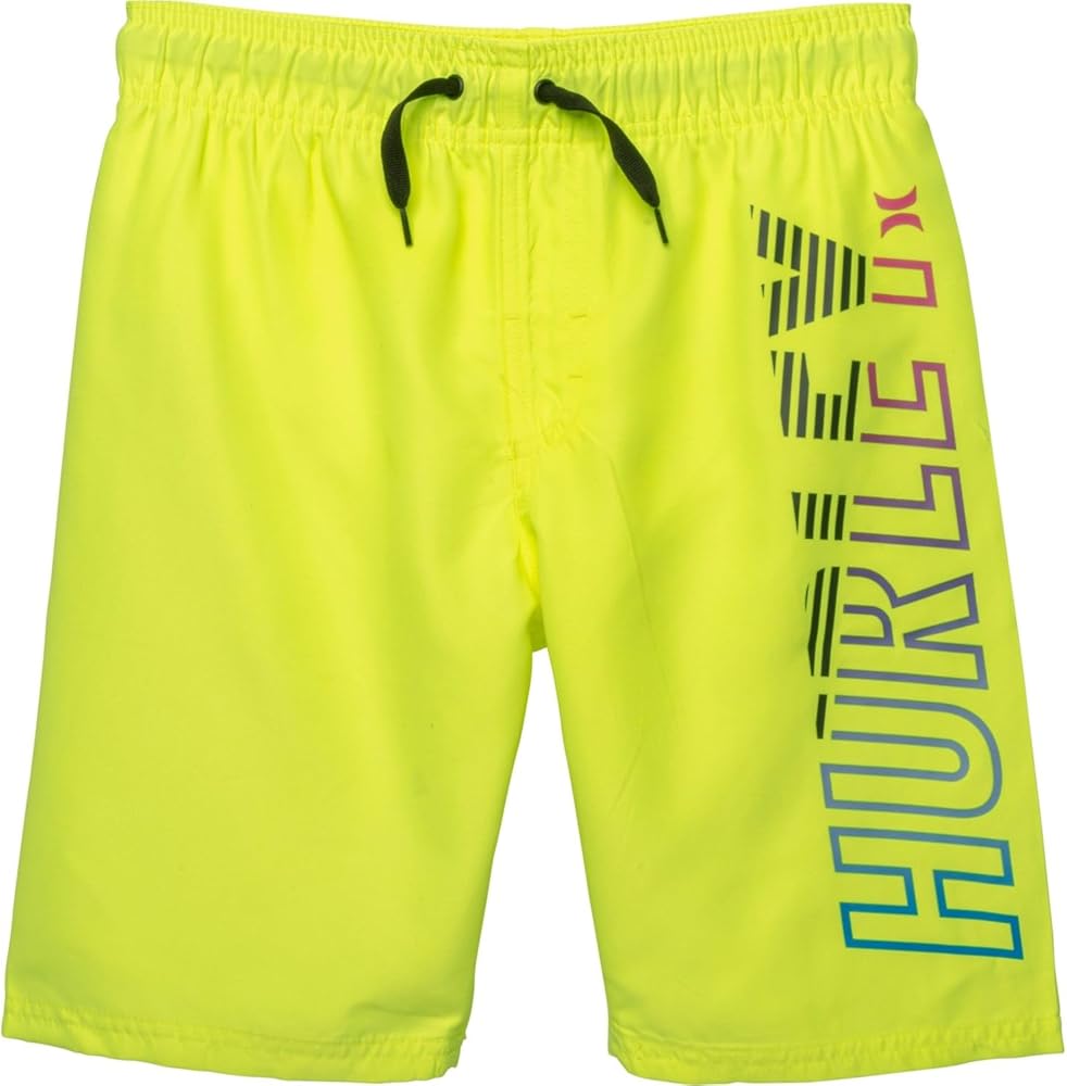 Hurley Boys' Pull on Swim Trunks (as1, alpha, l, regular, Volt)