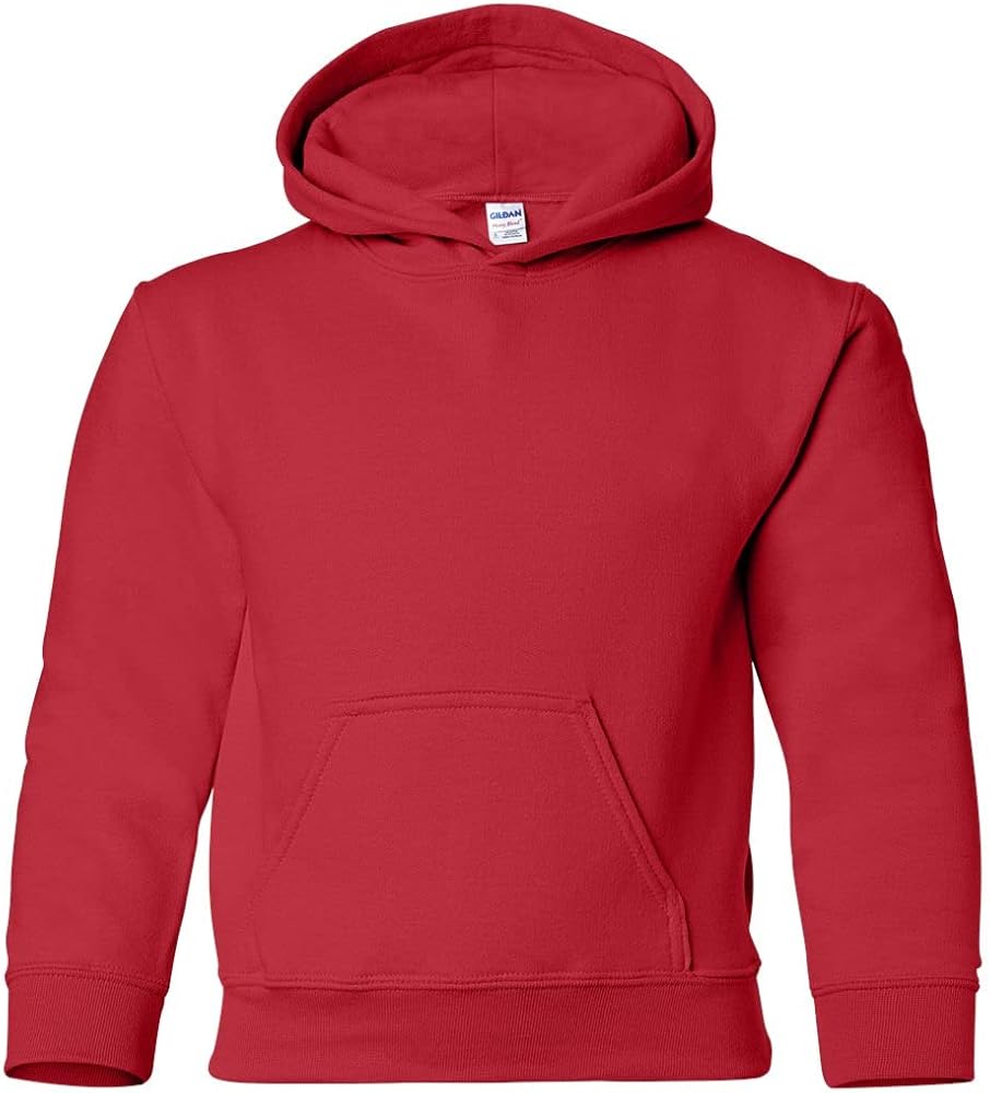 Gildan Youth Hooded Sweatshirt, Style G18500B Red