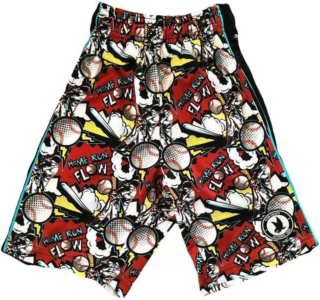 Flow Society Home Run Boys Athletic Shorts - Boys Athletic Shorts - Gym Shorts