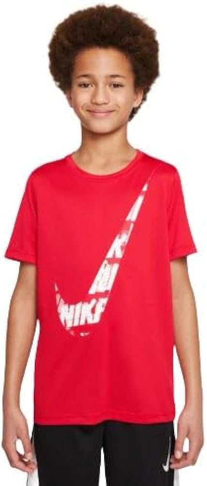 Nike New Boys' Brandmark Trophy Graphic Training T-Shirt Red, Small