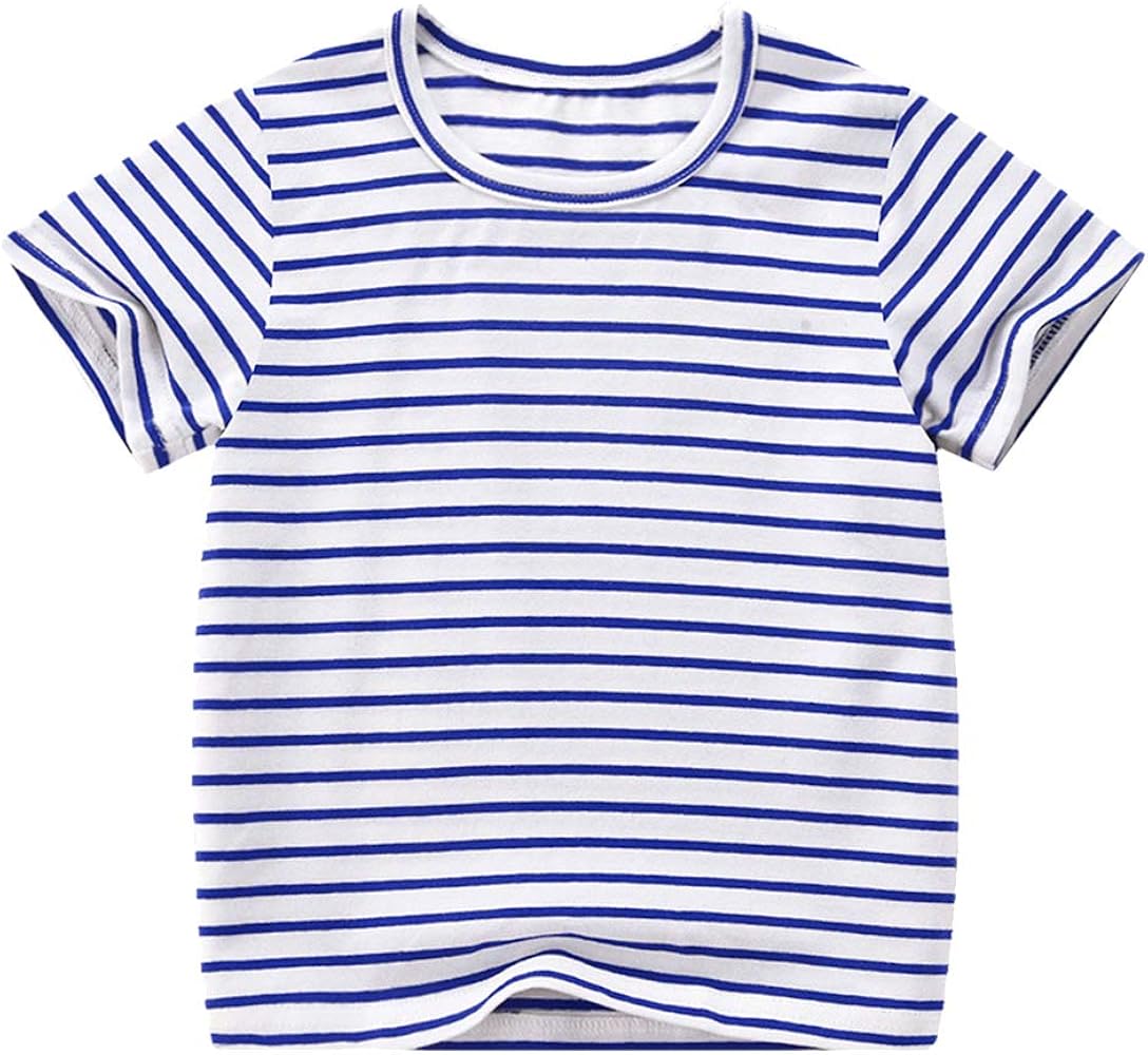 Little Boys' and Girls' Stripes Short Sleeve Tee Tops T-Shirts