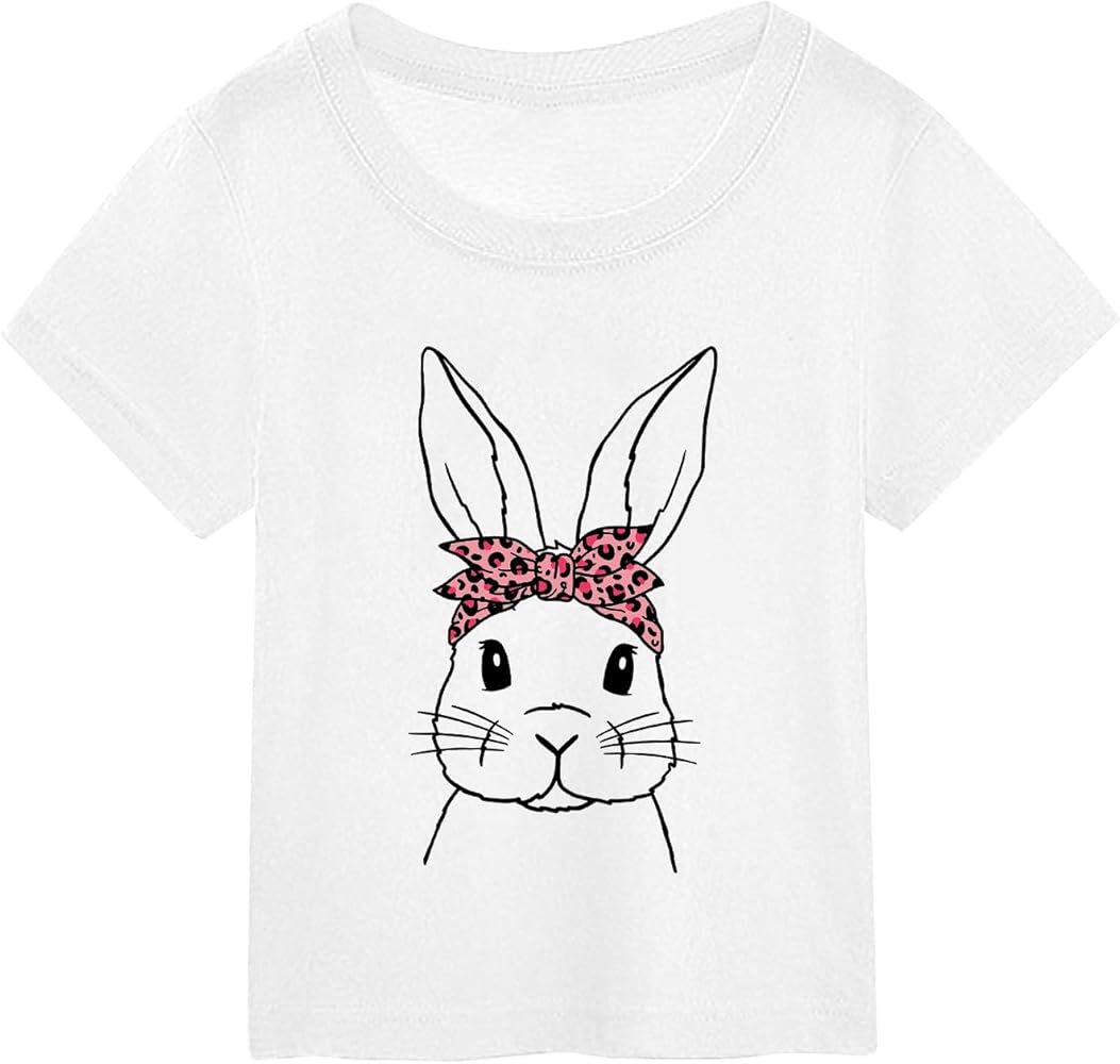 Childrens Girls Summer Tshirts for Boys Cute Graphic Printed Crewneck Short Sleeve Tops Kids Casual Bassic Tee Shirts