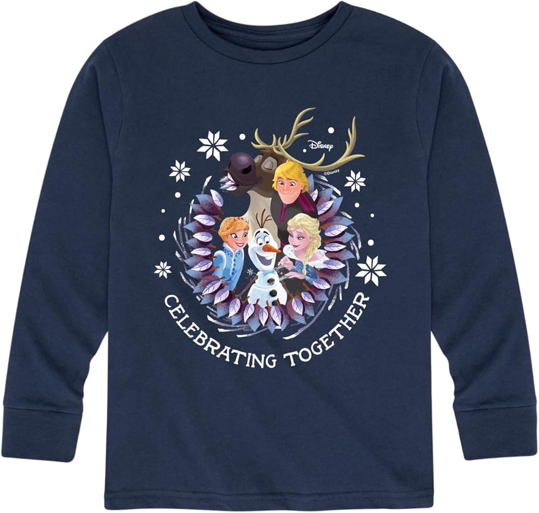 Disney Frozen 2 - Celebrating Together - Toddler and Youth Long Sleeve Graphic T-Shirt