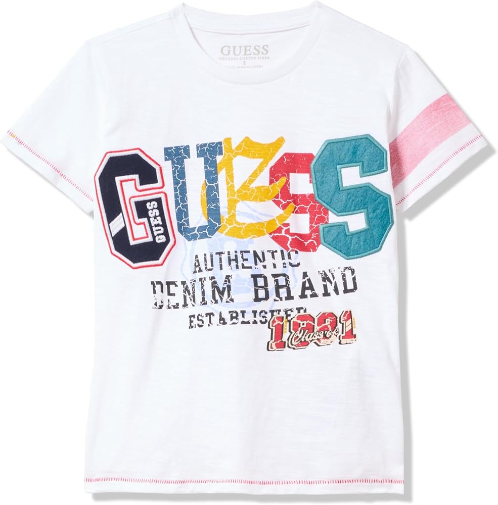 GUESS Boys' Organic Cotton Slub Jersey Shirt