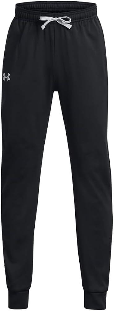 Under Armour Boys Brawler 2.0 Tapered Pants, (001) Black / / Mod Gray, Large Plus