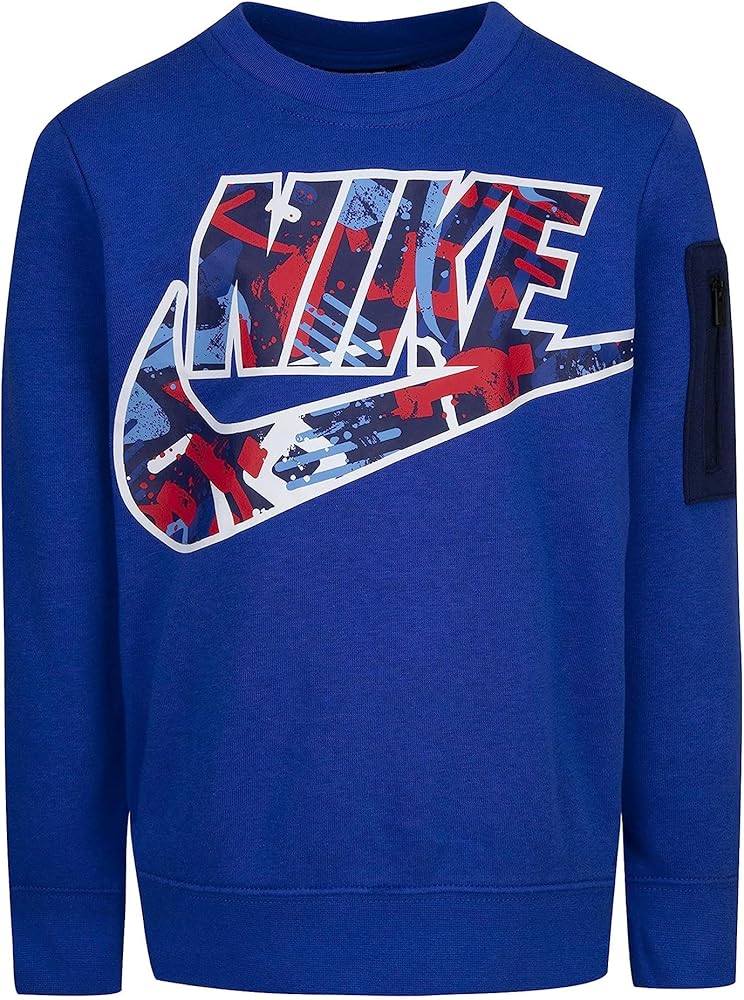 Nike Boy's Thrill Crew Neck Sweatshirt (Toddler/Little Kids/Big Kids)