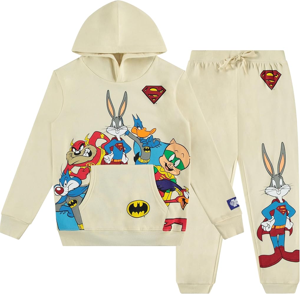 DC Comics Boys Superman Pullover Hoodie and Sweatpants Clothing Set Superman for Little and Big Boys Sizes 4-20