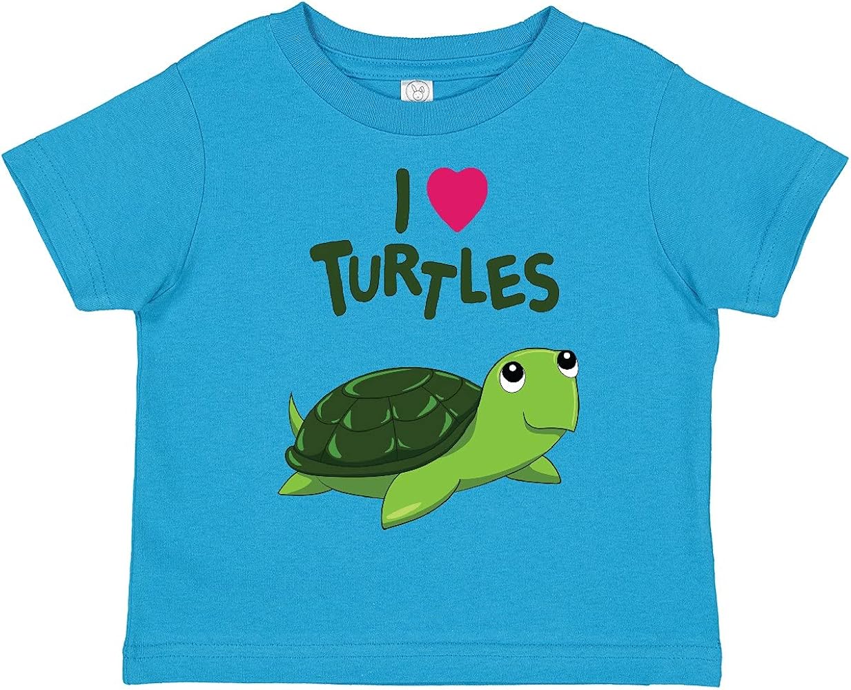 inktastic I Love Turtles Toddler T-Shirt