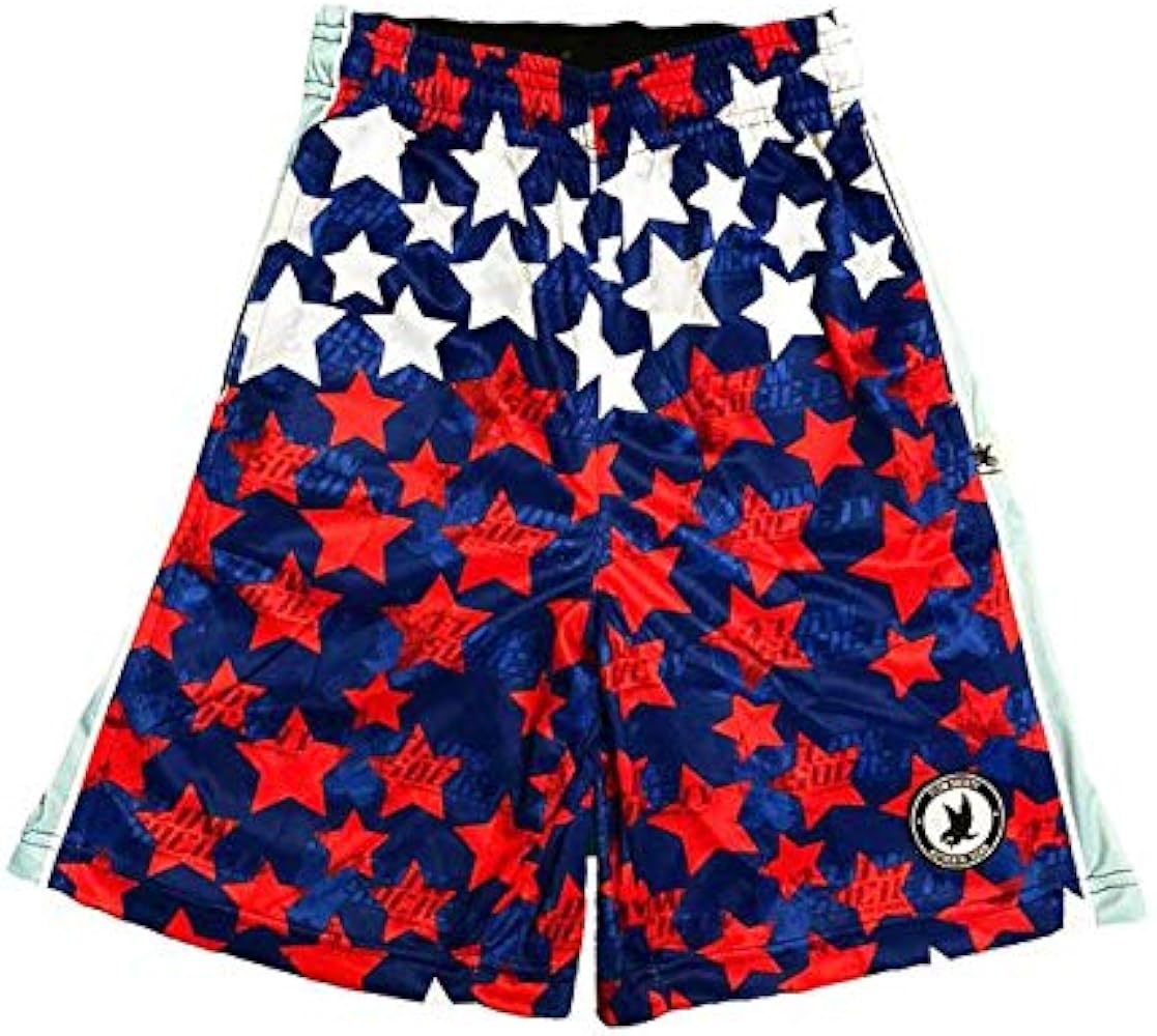 Flow Society Stars Boys Lacrosse Shorts | Boys LAX Shorts | Lacrosse Shorts for Boys | Kids Athletic Shorts for Boys