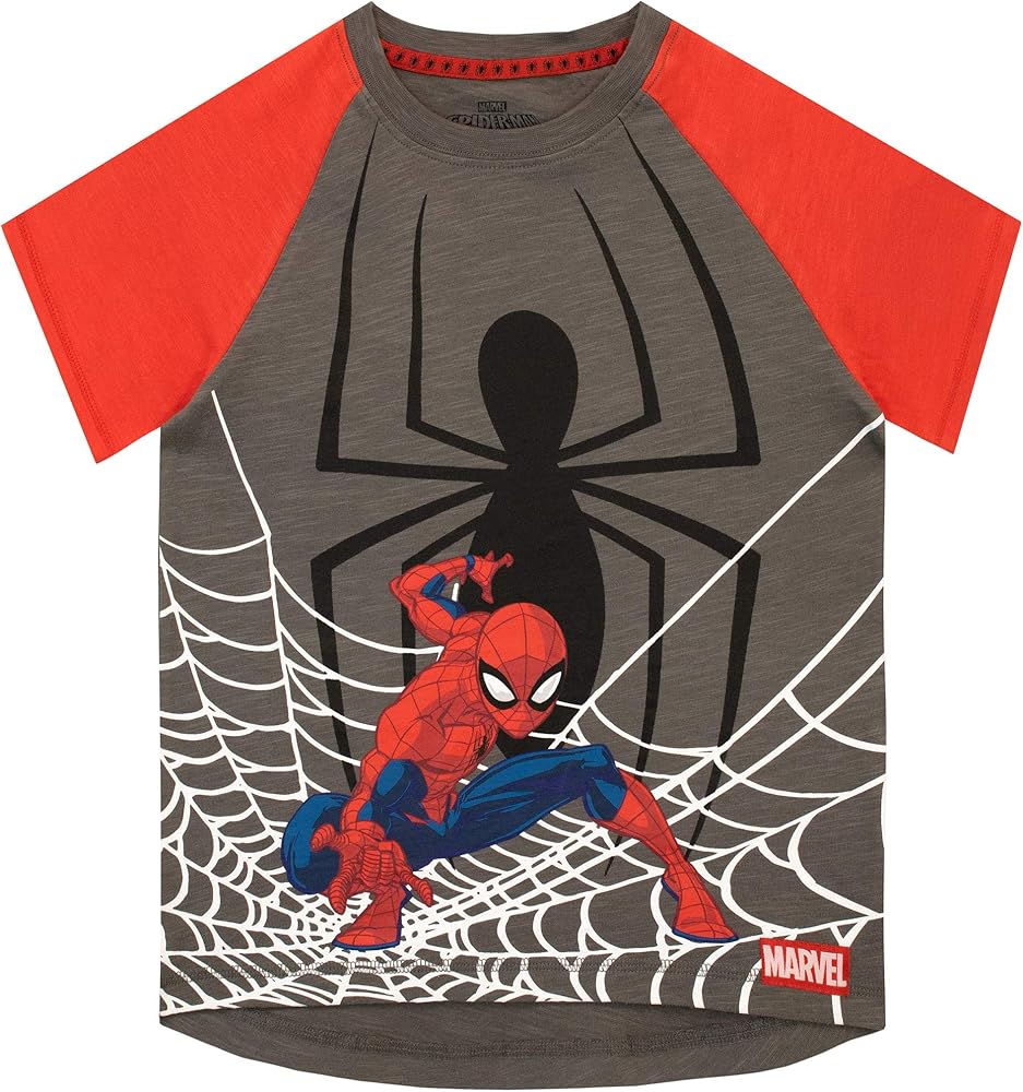 Spiderman Boys' T-Shirt 12 Multicolored