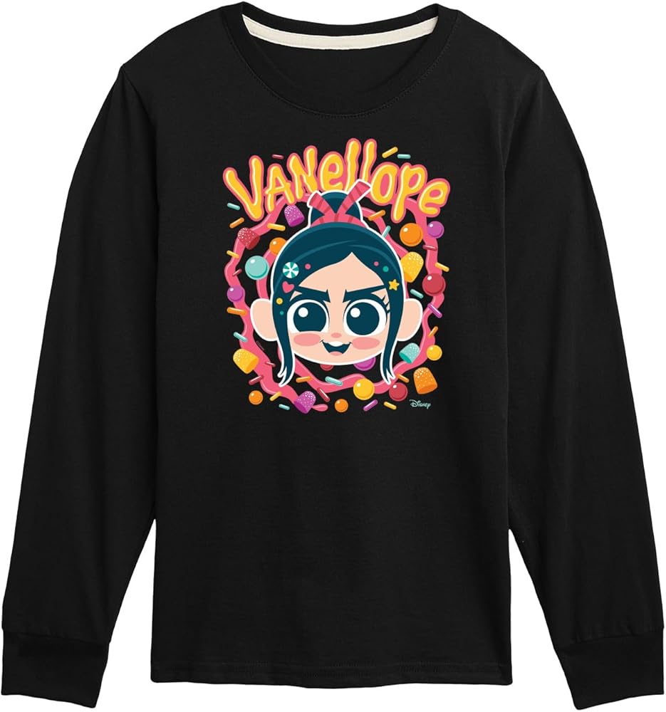 Disney Wreck It Ralph - Vanellope & Candy - Toddler & Youth Long Sleeve Graphic T-Shirt