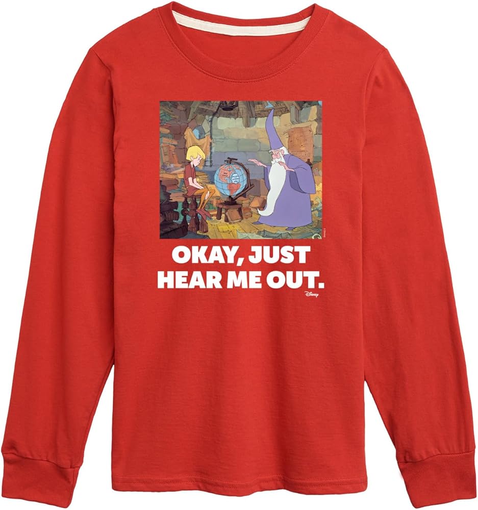 Disney The Sword and The Stone - Okay, Just Hear Me Out - Toddler & Youth Long Sleeve Graphic T-Shirt