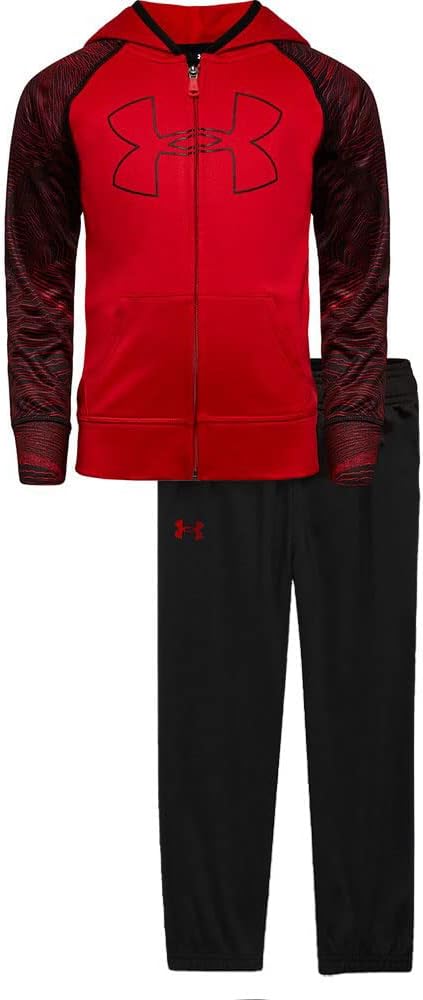 Under Armour Boys' Toddler UA Mapped Track Set 2T Red