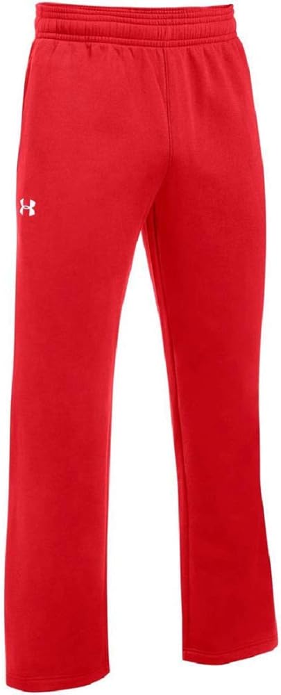 Under Armour Boys' UA Hustle Fleece Pants YLG Red