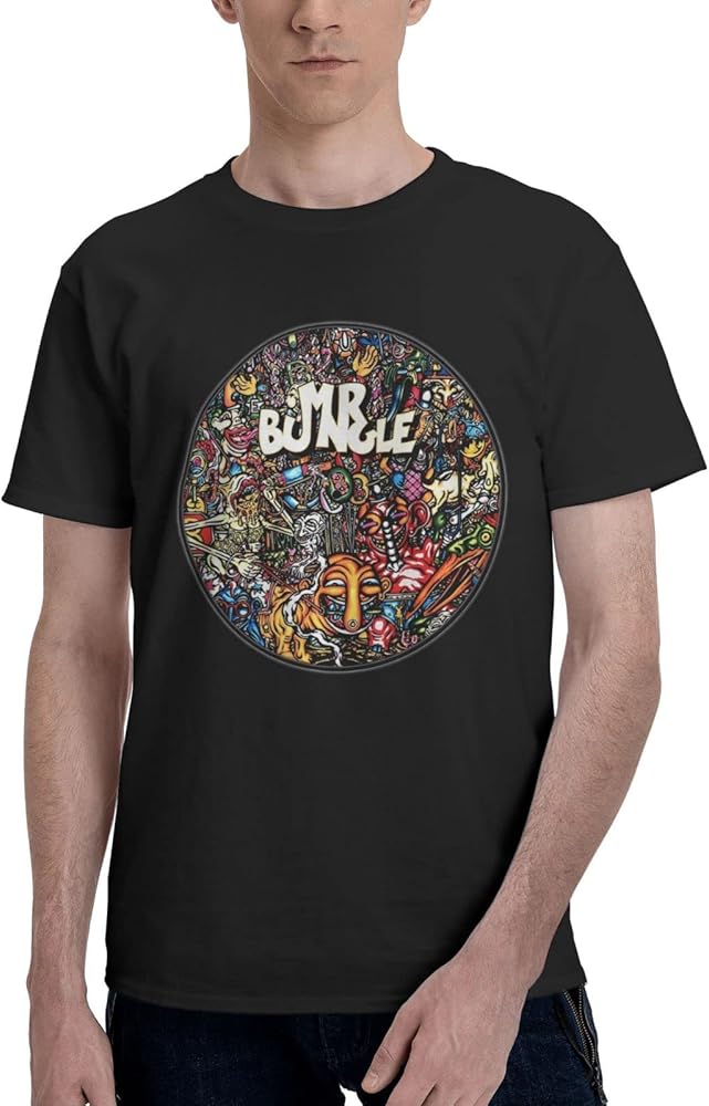 Rock Band T Shirts Mr Bungle Boy's Summer Cotton Tee Crew Neck Short Sleeve Shirts Black