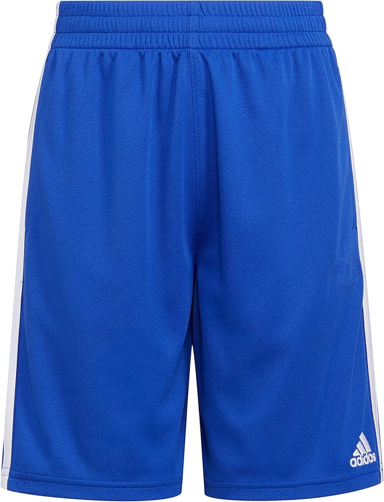 adidas Boys' Elastic Waistband Classic 3-Stripes Shorts