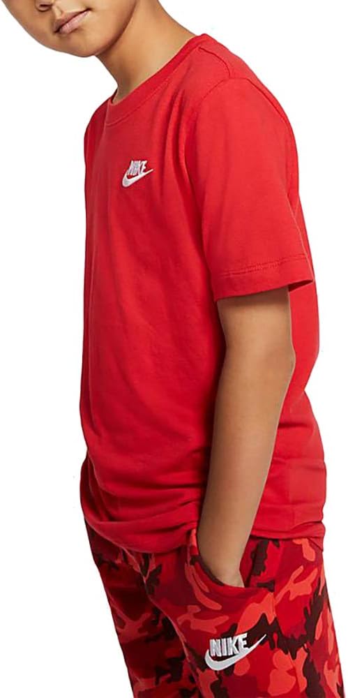 Nike Boys NSW Tee Embroidery Logo Futura T-Shirts AR5254-657 Size S