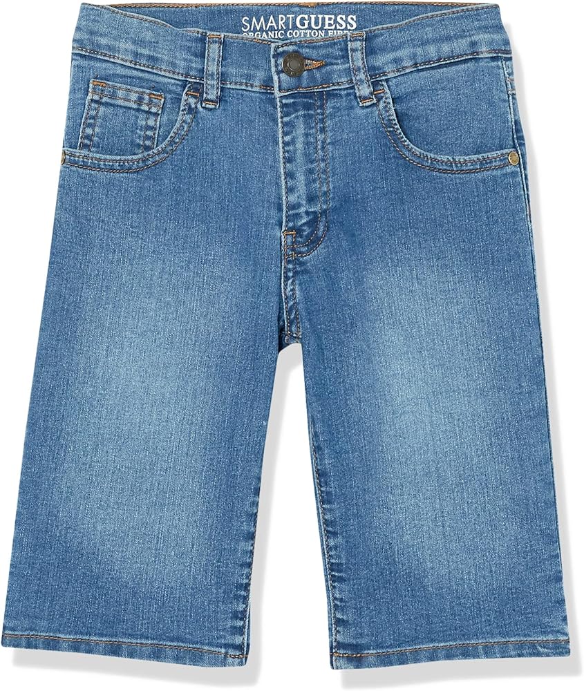 GUESS Boys' Organic Stretch Denim 5 Pocket Short