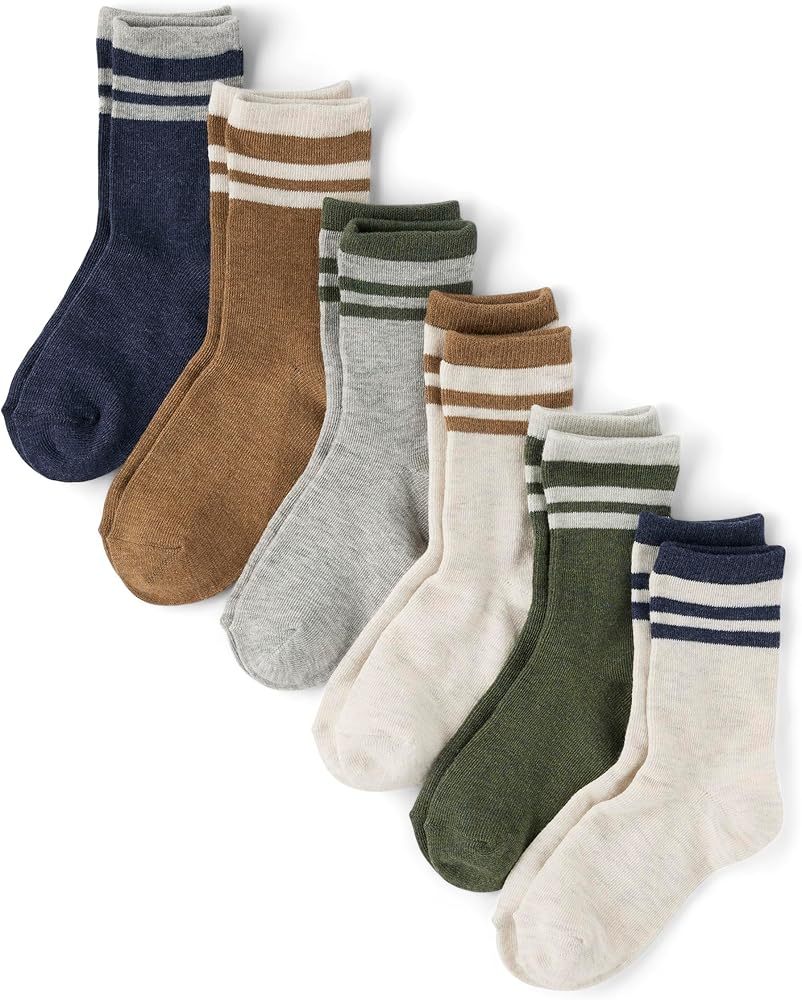 The Children's Place boys Crew Socks Variety Pack