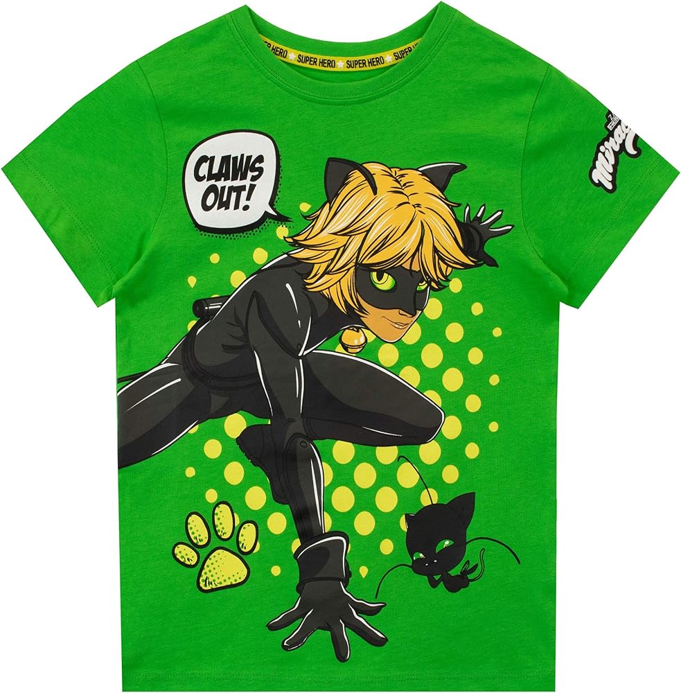 Miraculous Boys' Cat Noir T-Shirt