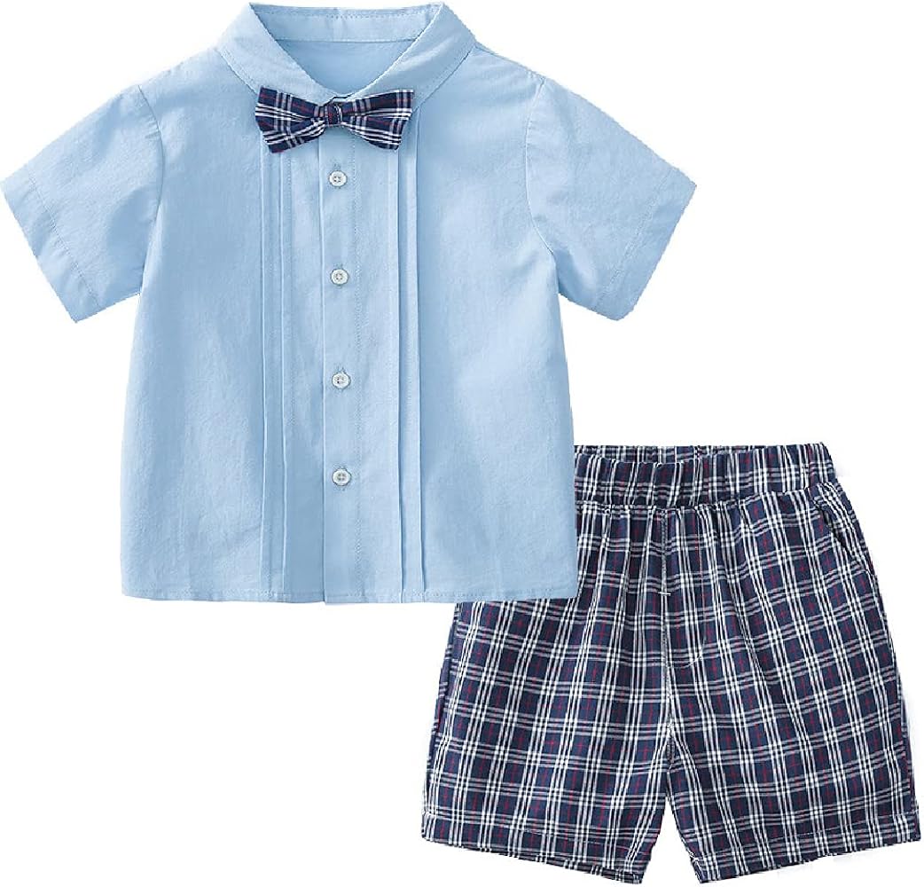 Quenny Children's Short-Sleeved Two-Piece Suits,Summer Children's Clothing.