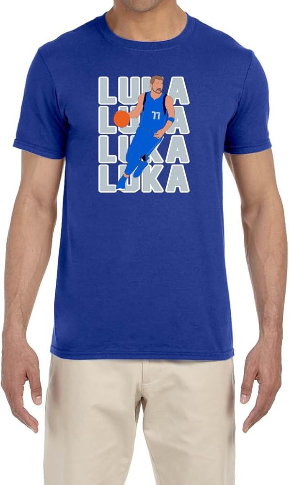 Blue Luka Doncic Text Pic T-Shirt