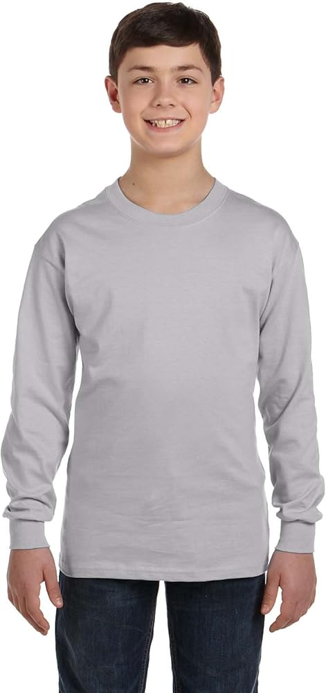 Gildan Boys Heavy Cotton Long Sleeve T-Shirt