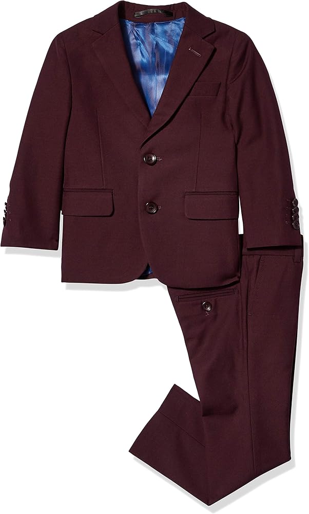 Isaac Mizrahi Boys' 2-Piece Slim Cut Wool Blend Suit