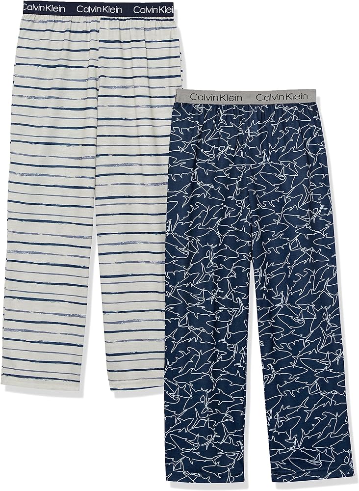 Calvin Klein Boys' Poly Jersey Pant, 2-Pack