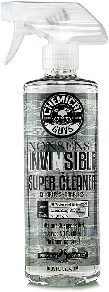 Chemical Guys SPI_993_16 Nonsense Colorless & Odorless All Surface Super Cleaner (For Vinyl, Rubber, Plastic, Carpet) Safe for Home, Garage, Cars, Trucks, SUVs, RVs & More, 16 fl oz, Unscented