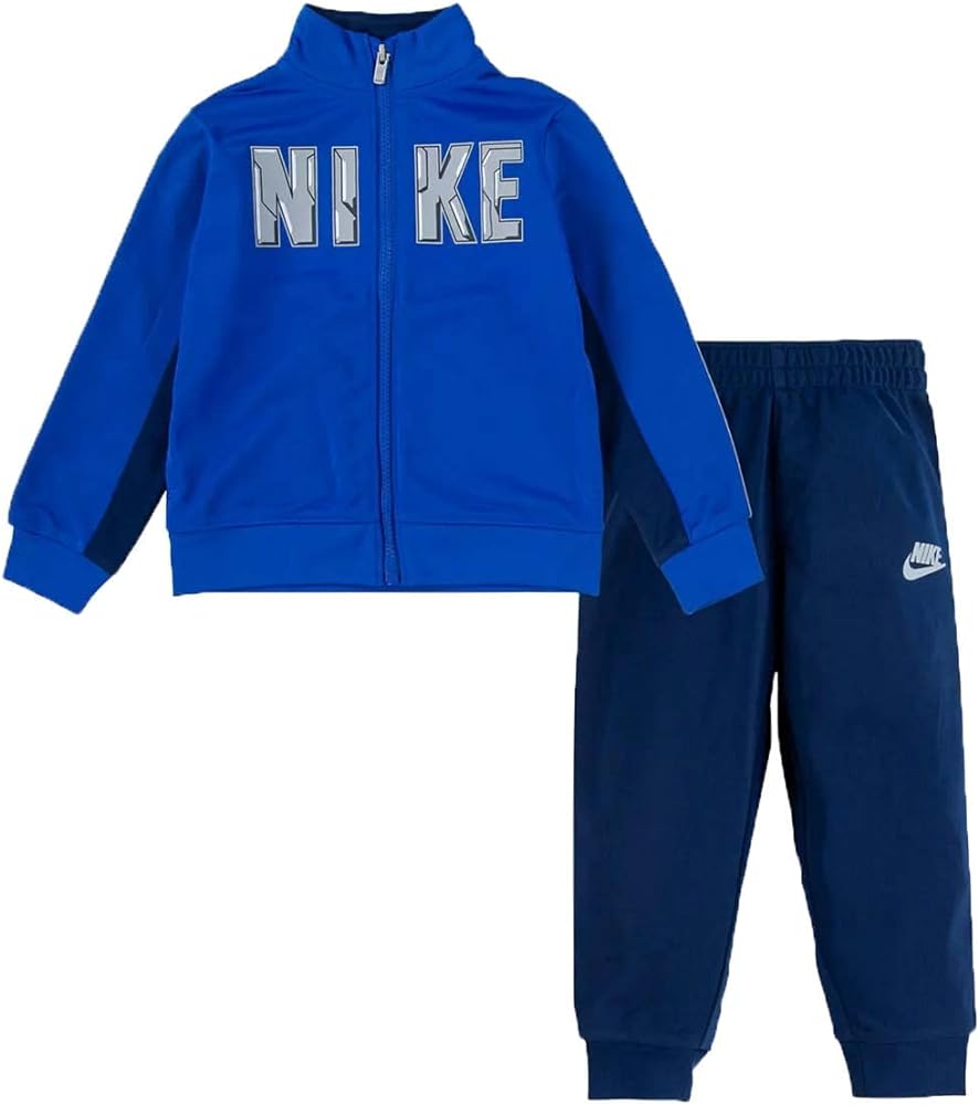 Nike Little Boy Dri Fit Full Zip Jacket and Pants 2 Piece Set (B_V(76I488-U9J)/G, 7 Years)