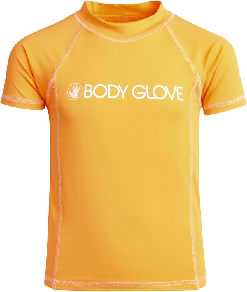 Body Glove Boys' Rash Guard Shirt - UPF 50+ Quick Dry Sun and Sand Protection Swim Shirt - Swimwear for Kids (5-14)