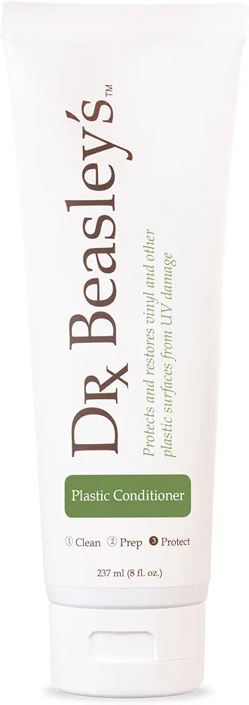 Dr. Beasley's Plastic Conditioner - 8 oz., Restores Color and Moisture, Shields Against UV Damage, Works on Any Interior Plastic Surface