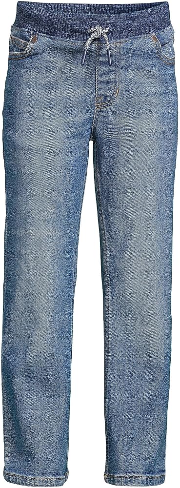 Lands' End Boys Iron Knee Stretch Pull On Jeans