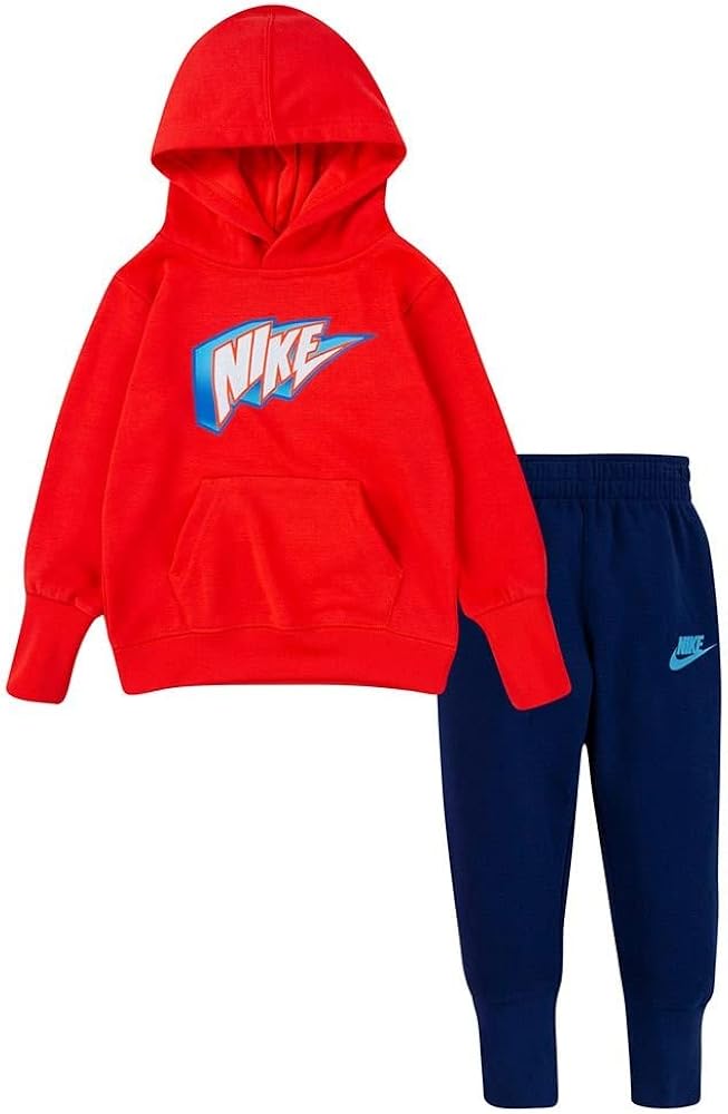 Nike Boy's Go For Gold Pullover Pants Set (Little Kids) Blue Void 6 Little Kid