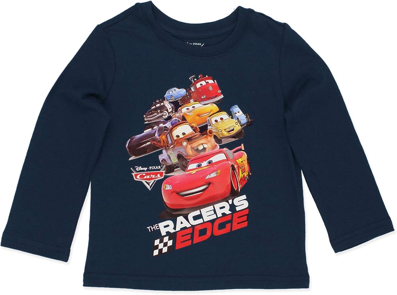 Disney Cars Lightning McQueen Toddler Long Sleeve T-Shirt Tee