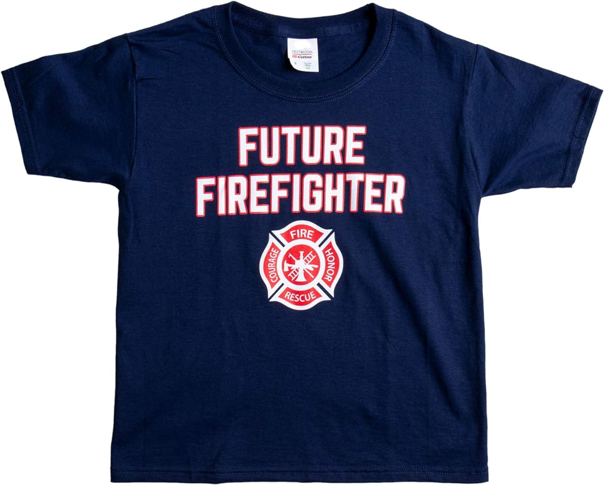 Future Firefighter | Cute Kid's Fire Fighter Badge Boy Girl Child Youth T-Shirt