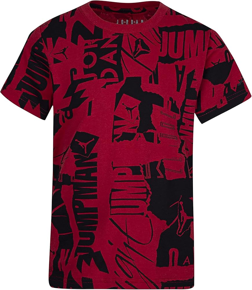 Jordan Boy's Jumpman Flight Print Tee (Little Kids) Gym Red 2-4 Toddler/Little Kid