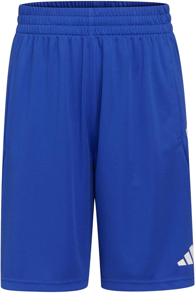 adidas Boys' Elastic Waistband Classic 3S Short, Semi Lucid Blue, Small