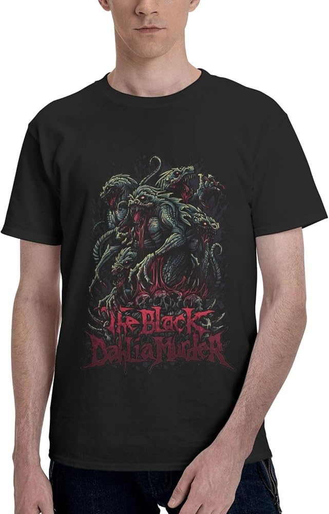 Rock Band T Shirts The Black Dahlia Murder Mens Summer Cotton Tee Crew Neck Short Sleeve Tops Black