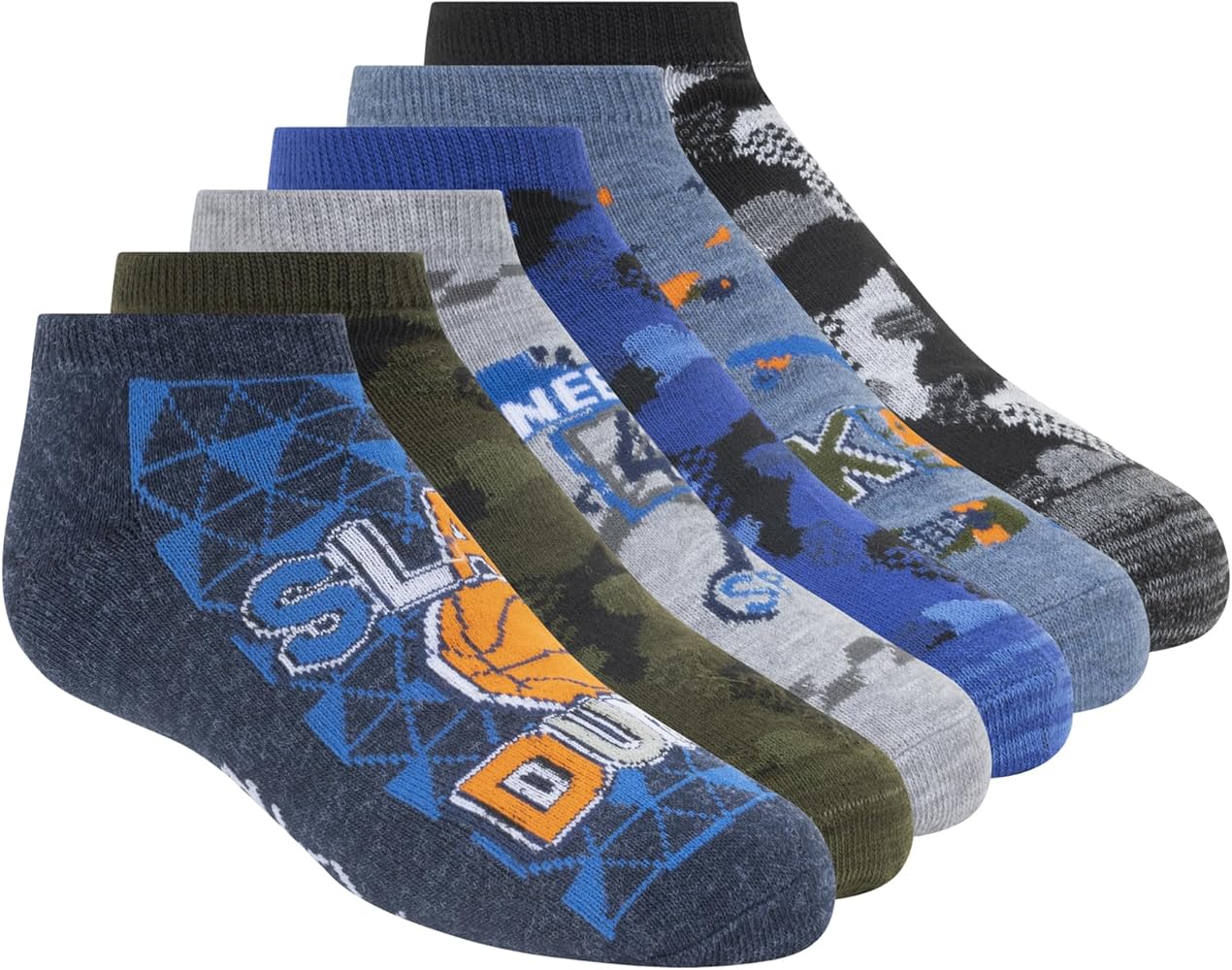 Skechers boys 6 Pack Low Cut Socks