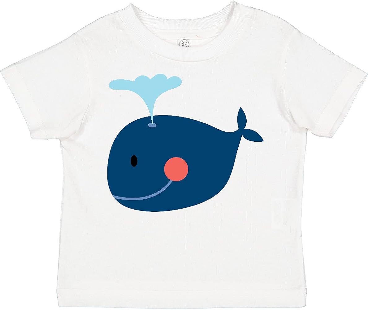 inktastic Whale Cute Blue Toddler T-Shirt