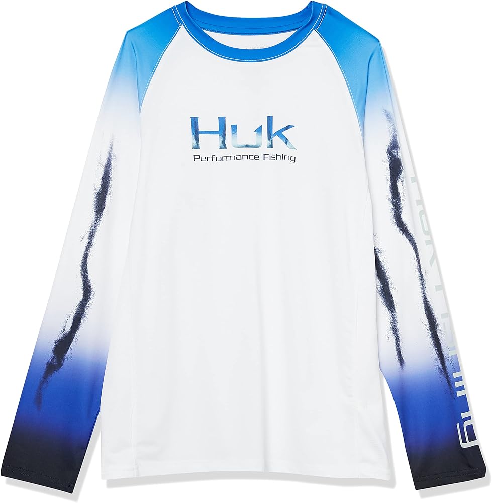 HUK Kids' Double Header Long Sleeve Shirt +Sun Protection