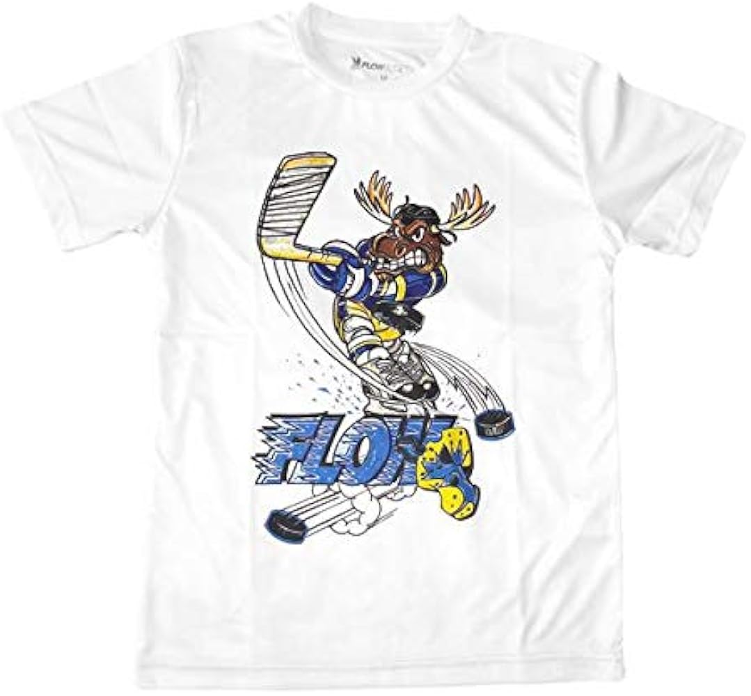 Flow Society Boys Face Off Moose Tee Shirt