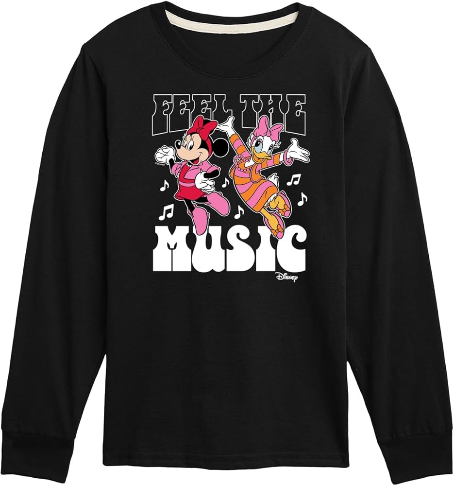 Disney Characters - Mickey & Friends - Daisy Dances with Minnie - Feel The Music - Toddler & Youth Long Sleeve T-Shirt