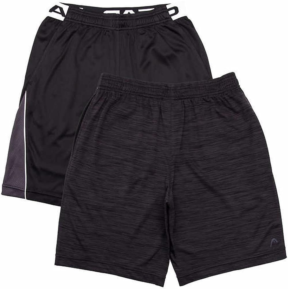 HEAD Youth Boys 2-Pack Athletic Active Shorts