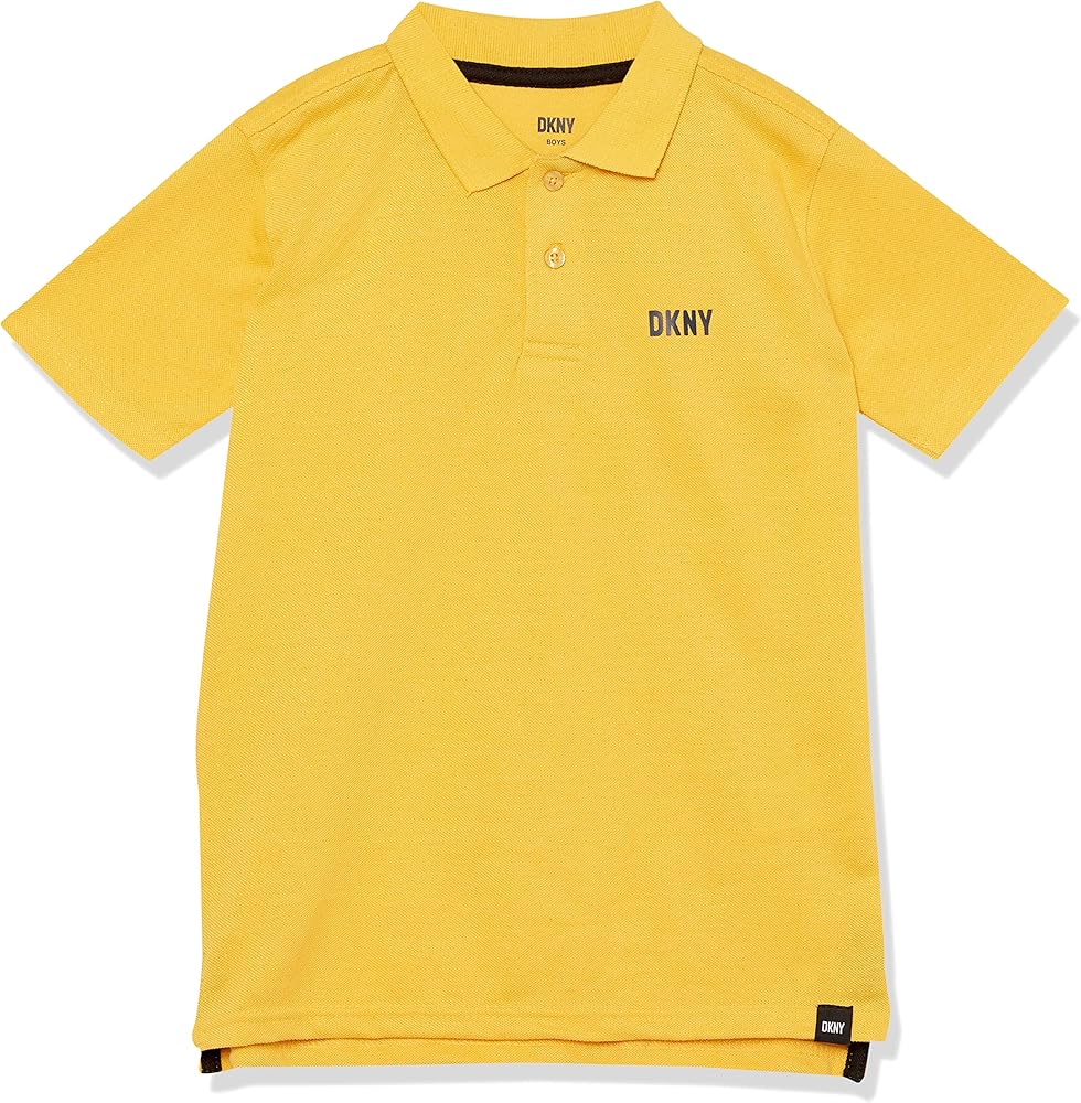 DKNY Boys' Classic Performance Pique Polo Shirt